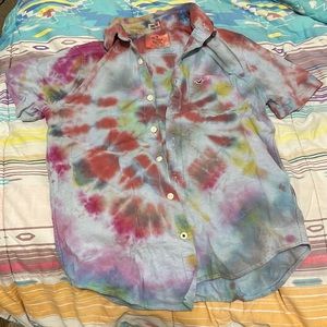 Hollister shirt tie dye